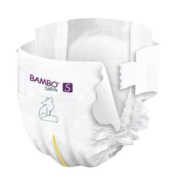 Bambo Nature zēnu un meiteņu autiņbiksītes bez smaržvielām, XL iepakojumā, 5. izmērs, 12–18 kg, 44 gab.