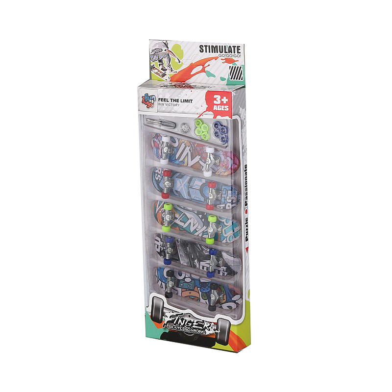 Patineta de dedo FunToys, 5 piezas.