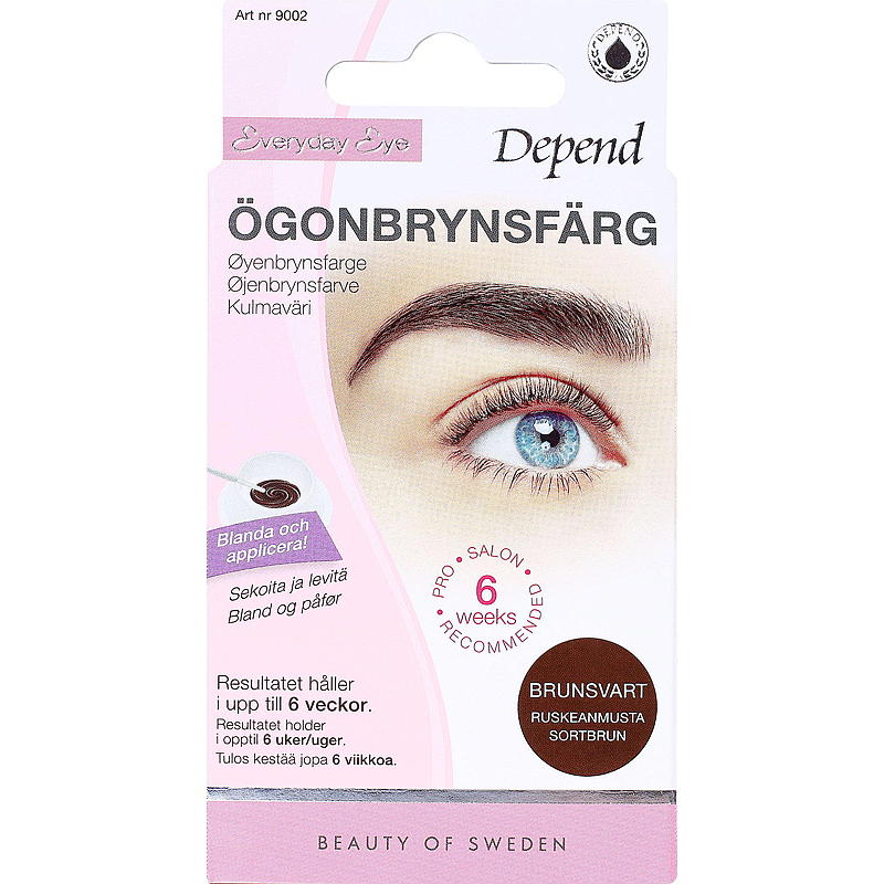 Abhängig von der Augenbrauenfarbe braun-schwarz
