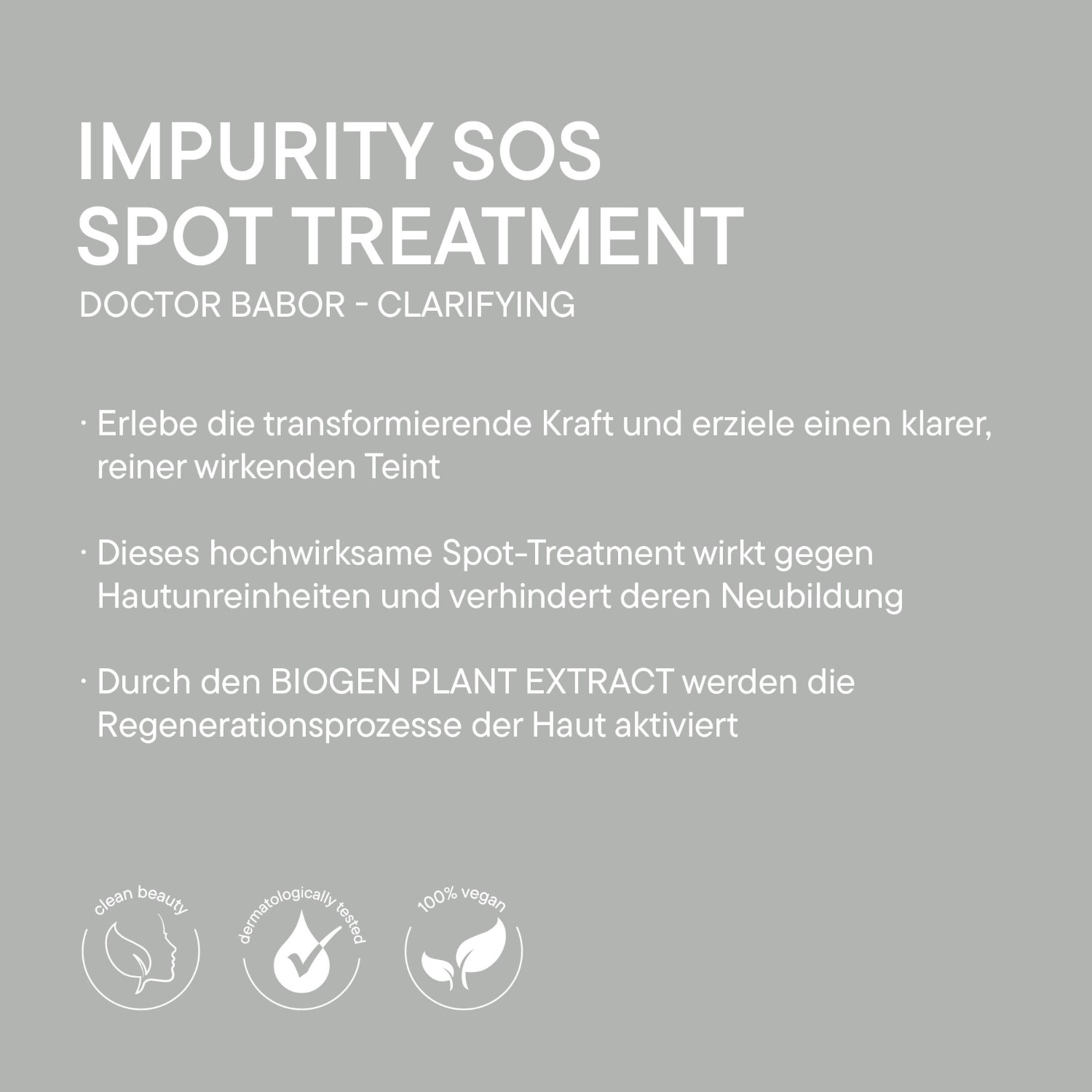 Soin anti-acné DOCTOR BABOR SOS Traitement localisé des imperfections - 15 ml