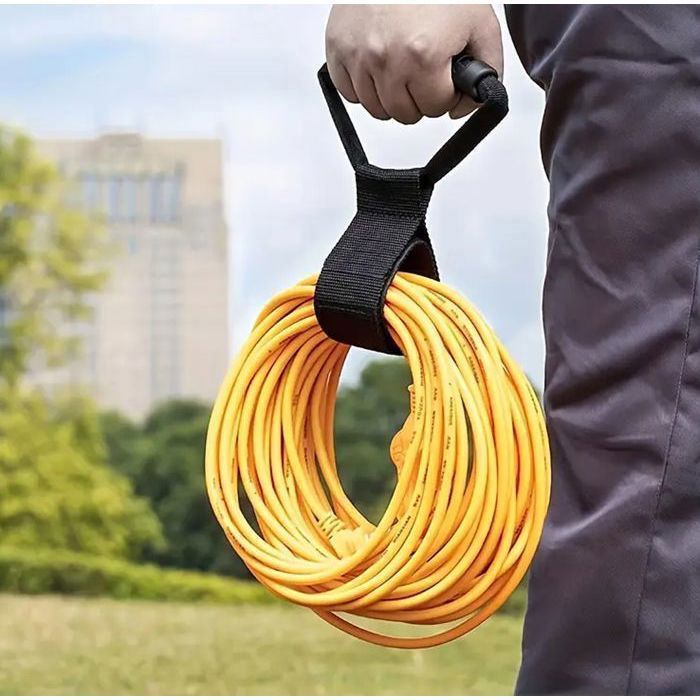 Enrollador de manguera para cable de extensión de manguera de jardín