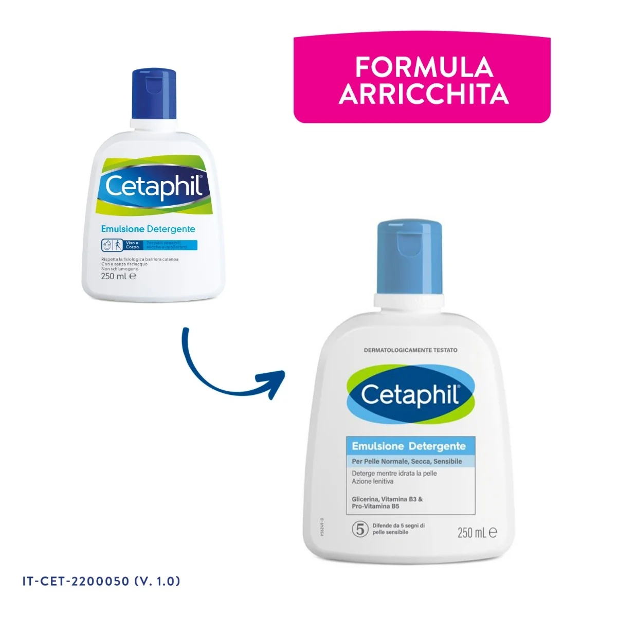 CETAPHIL Emulsão de limpeza Cetaphil 250 ml Para pele normal, seca e sensível
