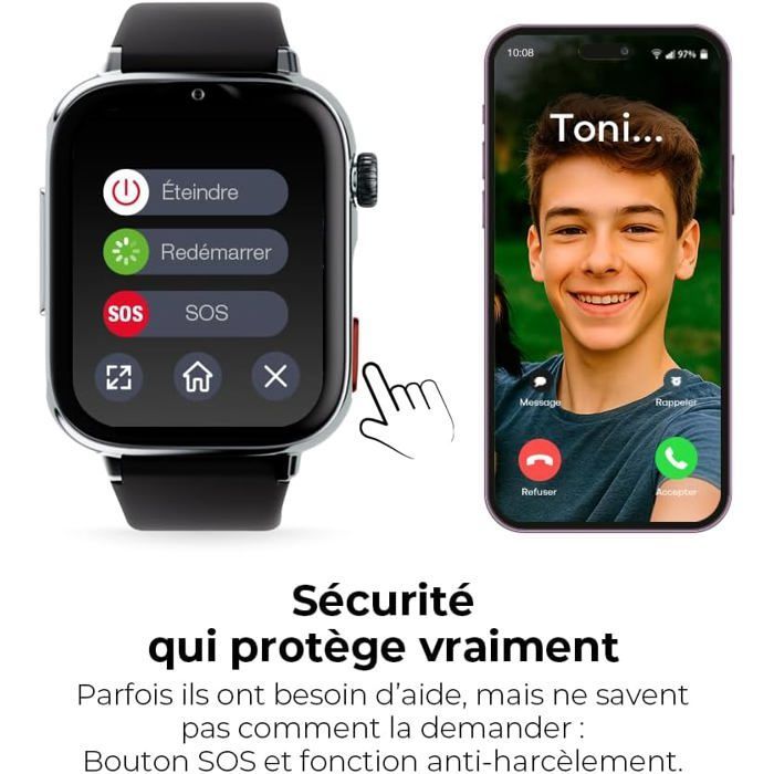 Smartwatch - SAVEFAMILY - SaveWatch Plus 2 - GPS - Fotocamera da 8 MP - IP68