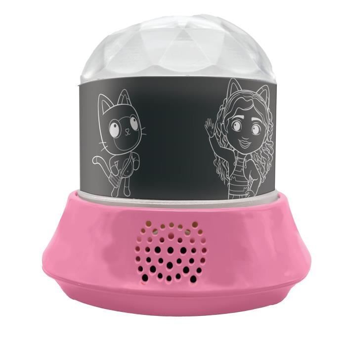 Lámpara de noche de Gabby y la Casa Mágica con altavoz, proyecciones y melodías incluidas.