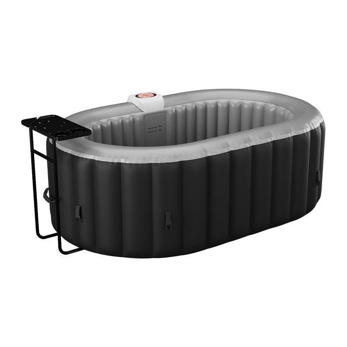 2-seater oval inflatable SPA - L190 x D120 x H65 cm - 90 air nozzles - Black - B-LUCKY II