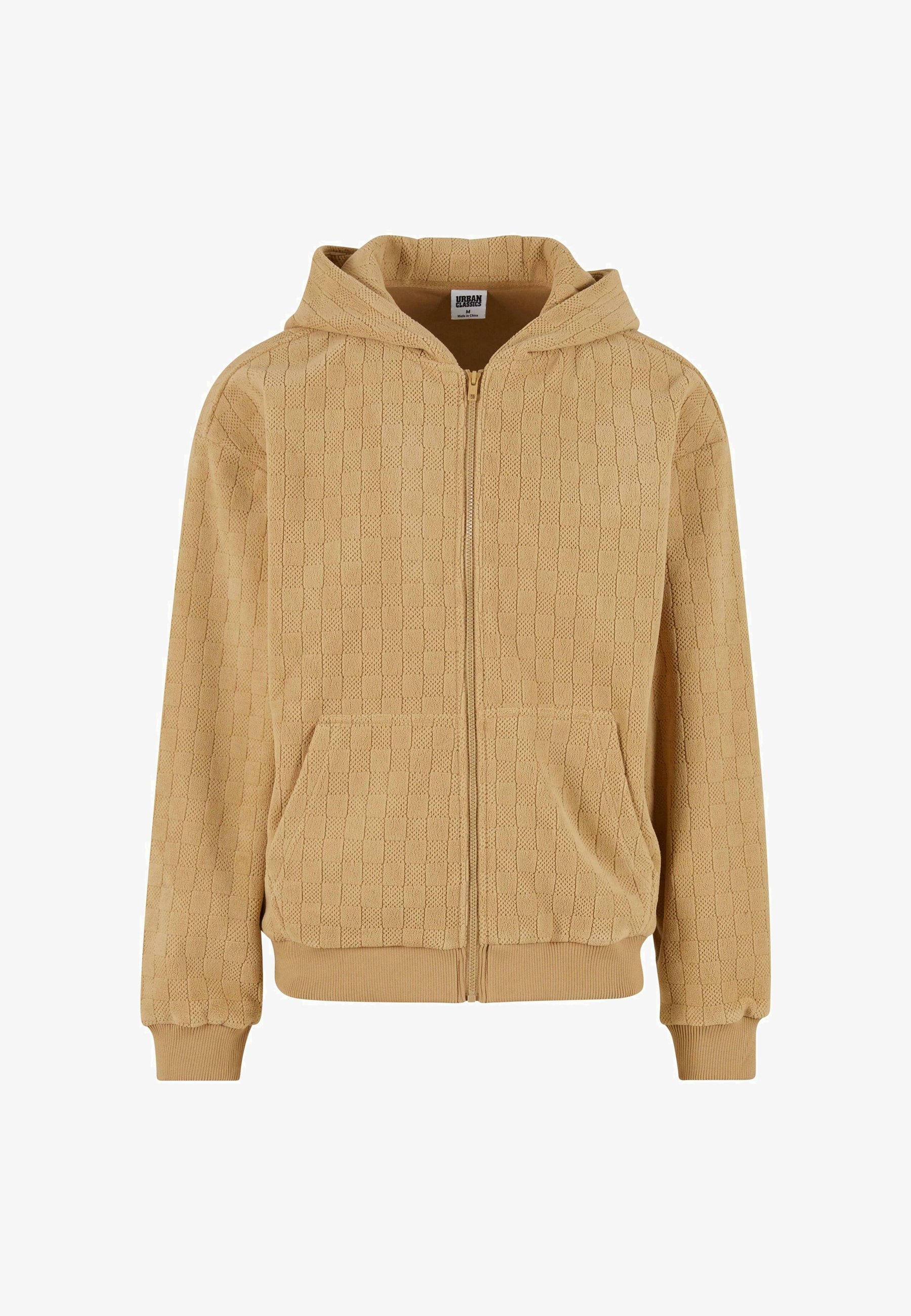 Felpa con zip Urban Classics - beige union
