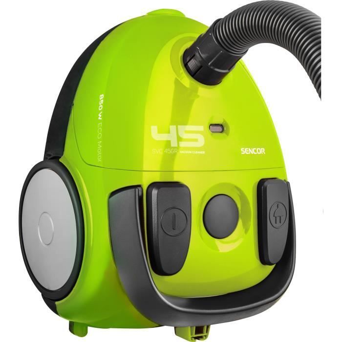 Bagged cylinder vacuum cleaner - SENCOR - SVC 45GR-EUE3 - ECO 850W motor - 79 dBA - 1.5L - Green
