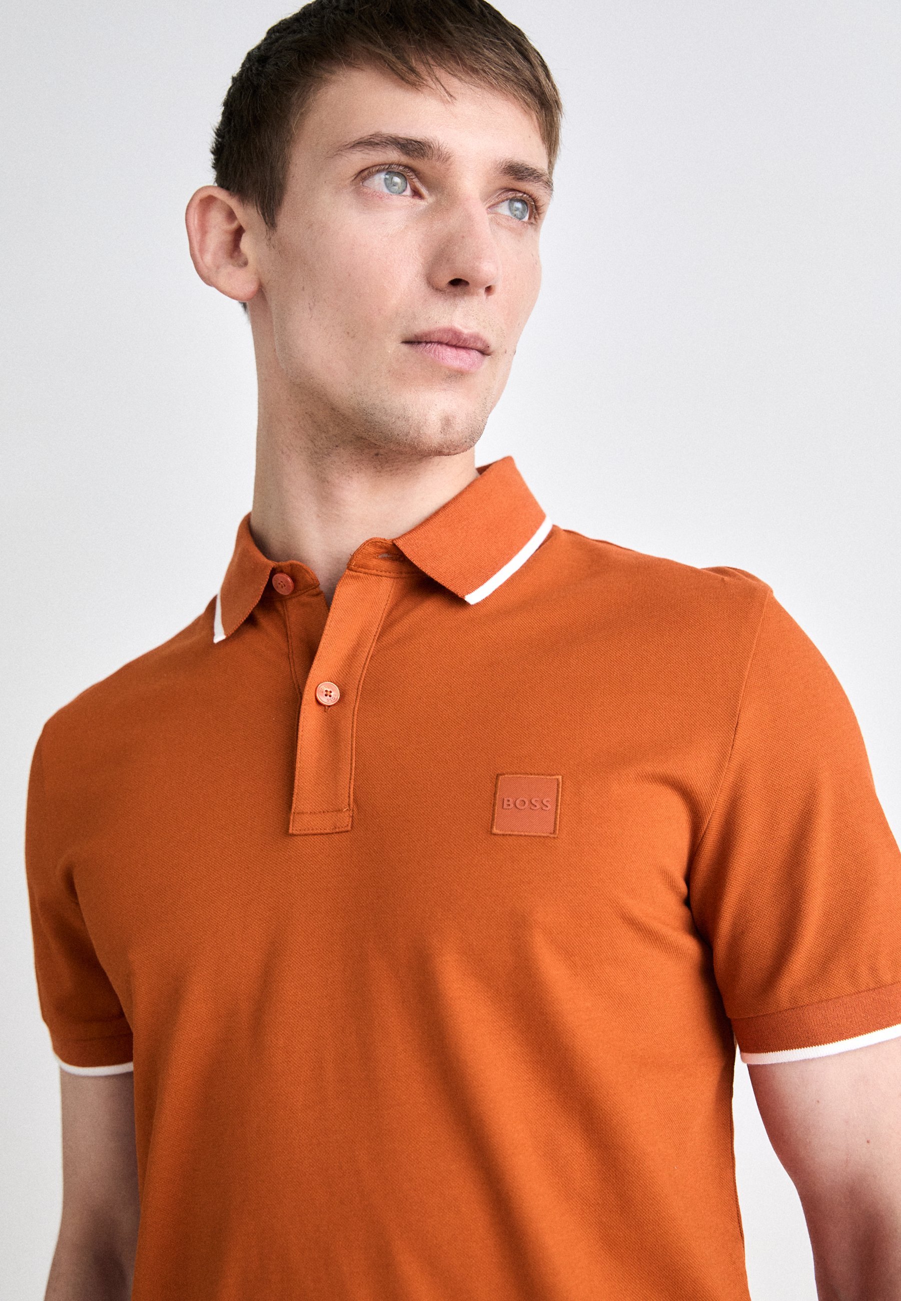 BOSS PASSERTIP - Polo - arancione aperta