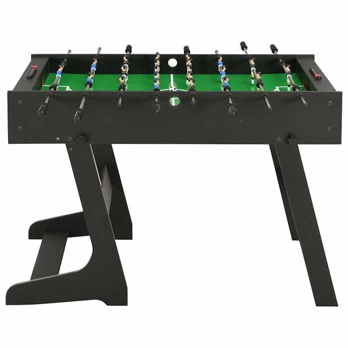vidaXL Opklapbare voetbaltafel 121 x 61 x 80 cm Zwart