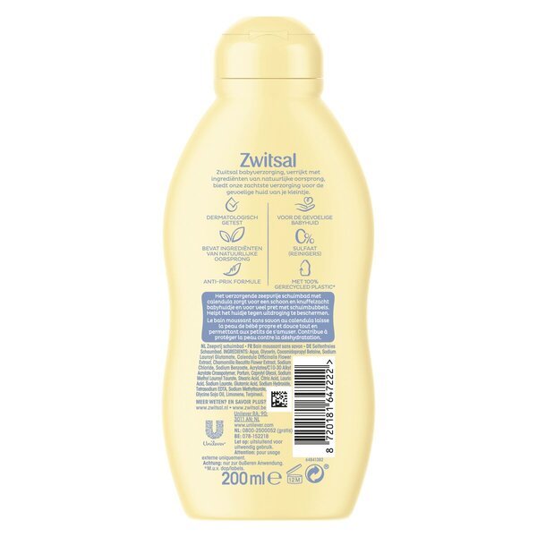 Zwitsal penový kúpeľ bez mydla<br>200ml