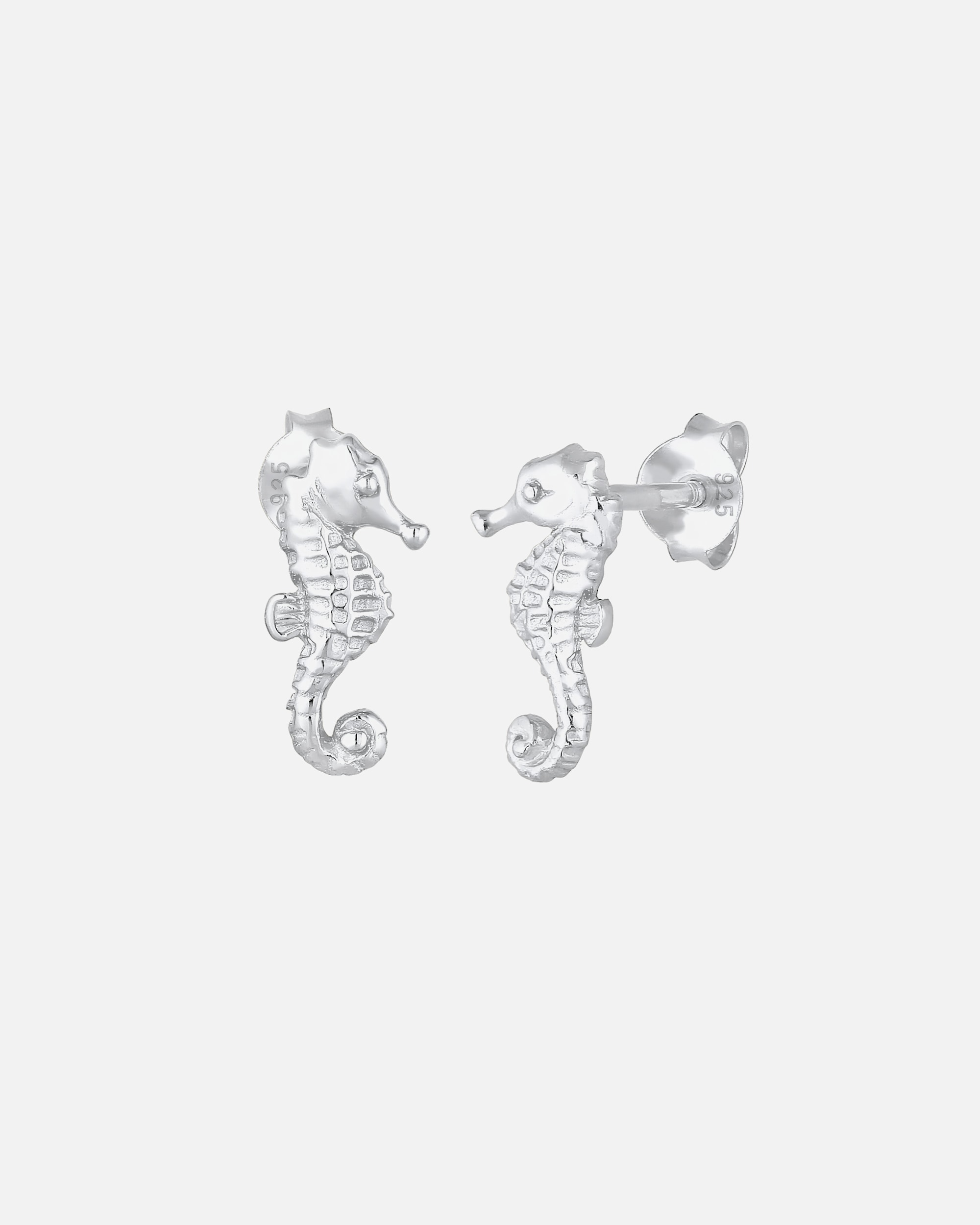 Elli Clous d'oreilles hippocampe tendance été maritime en argent sterling 925 pour femme
