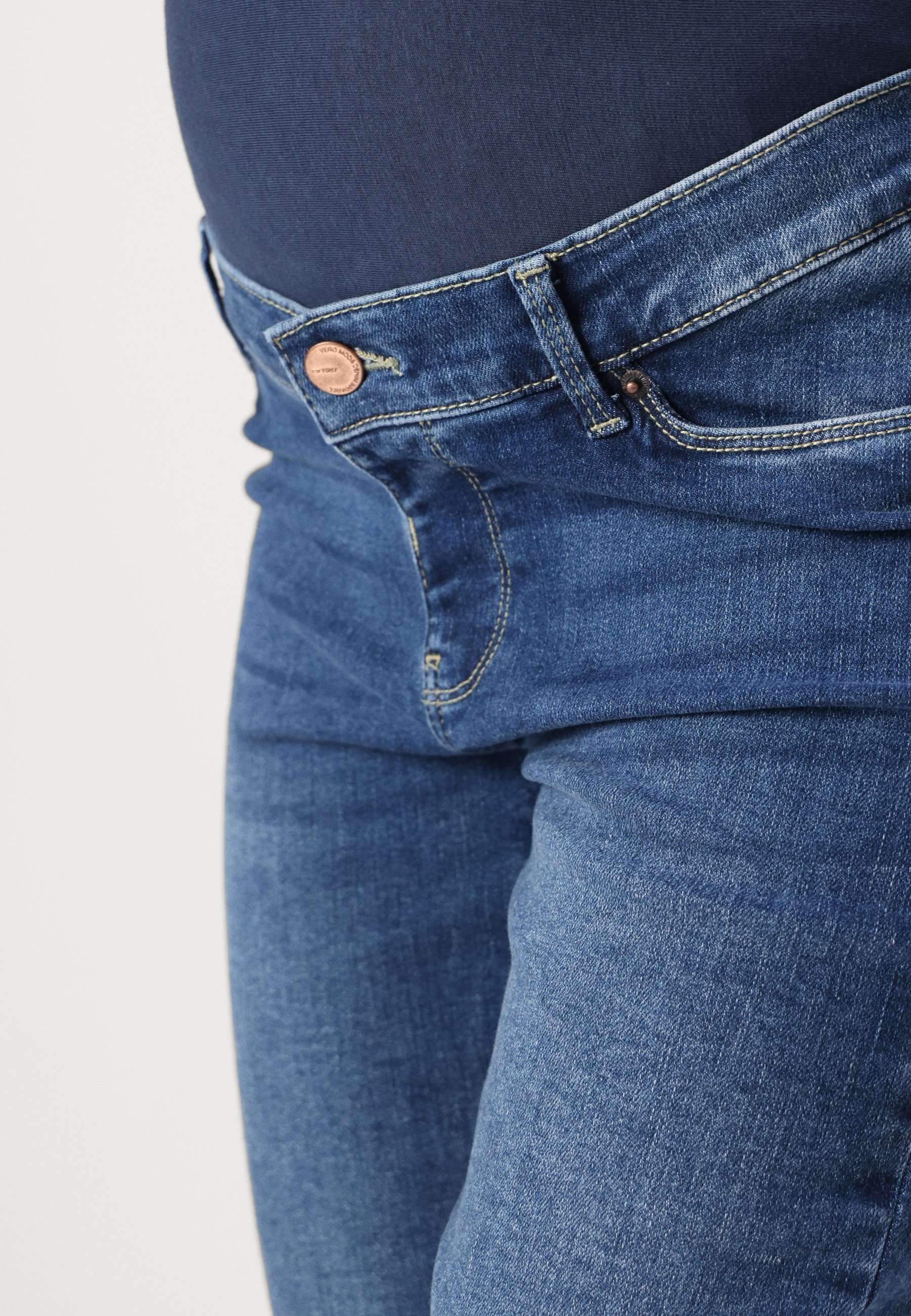 Vero Moda Maternity VMPOSH SKINNY JEANS - Skinny Fit jeans - mediumblauwe denim
