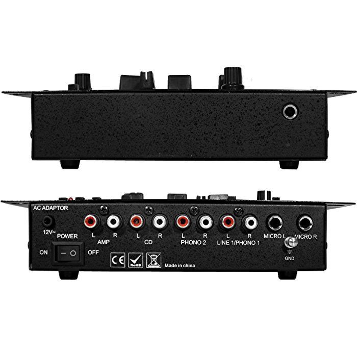 DJ-21USB 4-Channel 6-Input Mixer + USB