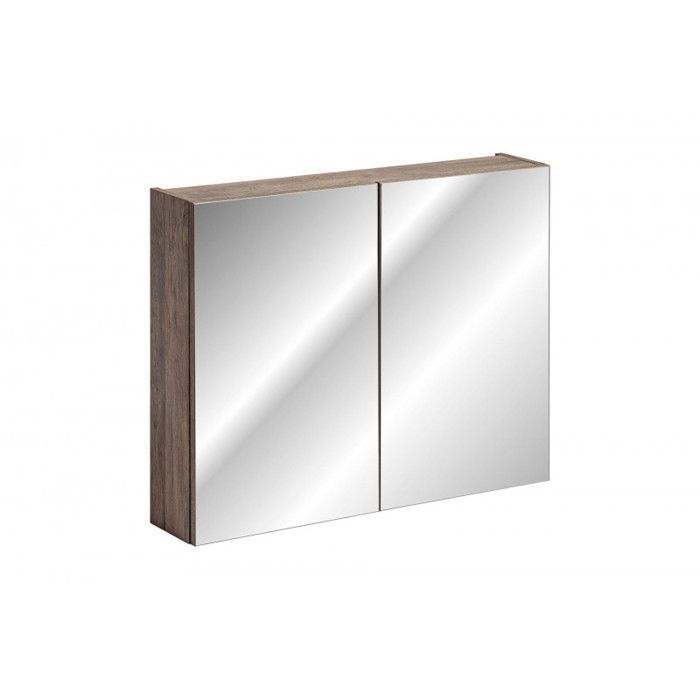 180 cm Doppelwaschtisch-Unterschrank + 5-teiliges Zubehör - Rosario Eiche