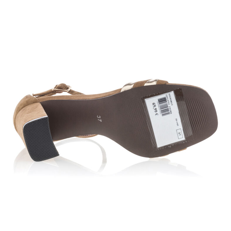 Brune sandaler / sko med åpen tå til dame