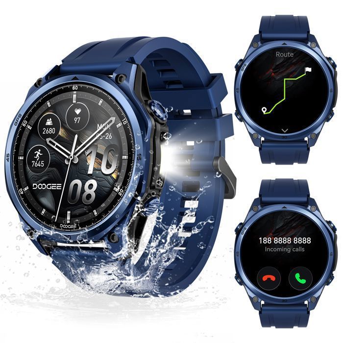 Montre Connectée DOOGEE Anywise W1 Pro - Écran 1.43