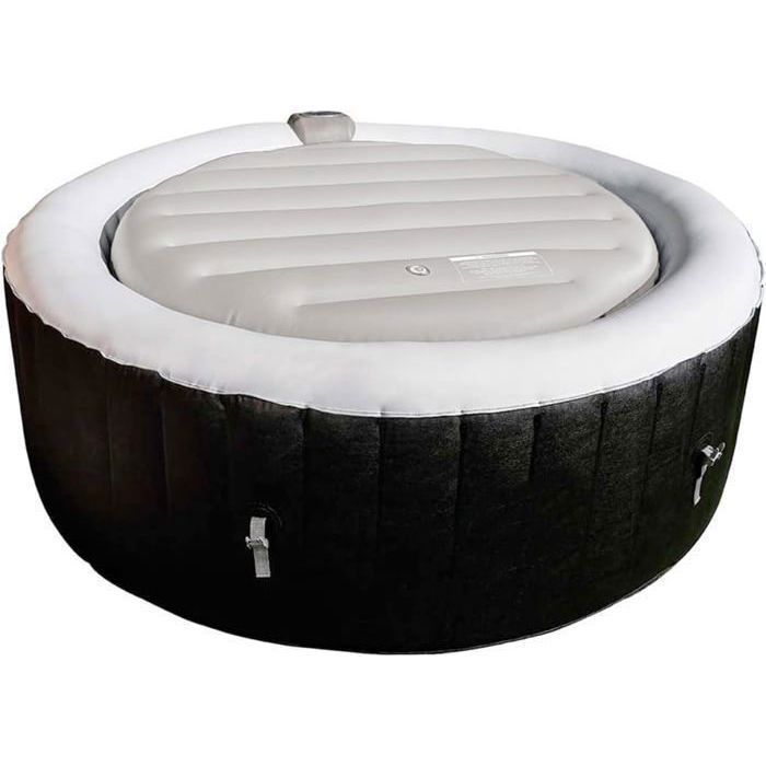 Cubierta térmica AREBOS para spas de 4 personas: PVC duradero, aislamiento óptimo, protección contra la suciedad y refrigeración.