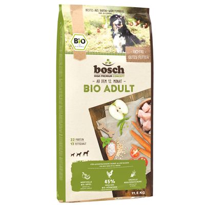 Bosch ekologiskt torrfoder för vuxna hundar