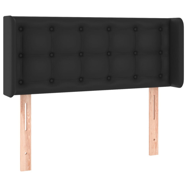 Wezgłowie Czarny 83 x 16 x 78/88 cm Sztuczna skóra vidaXL