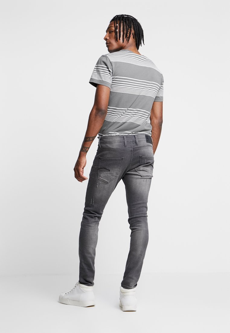 G-STAR RENVEND SKINNY - Jean coupe skinny - gris anthracite superstech