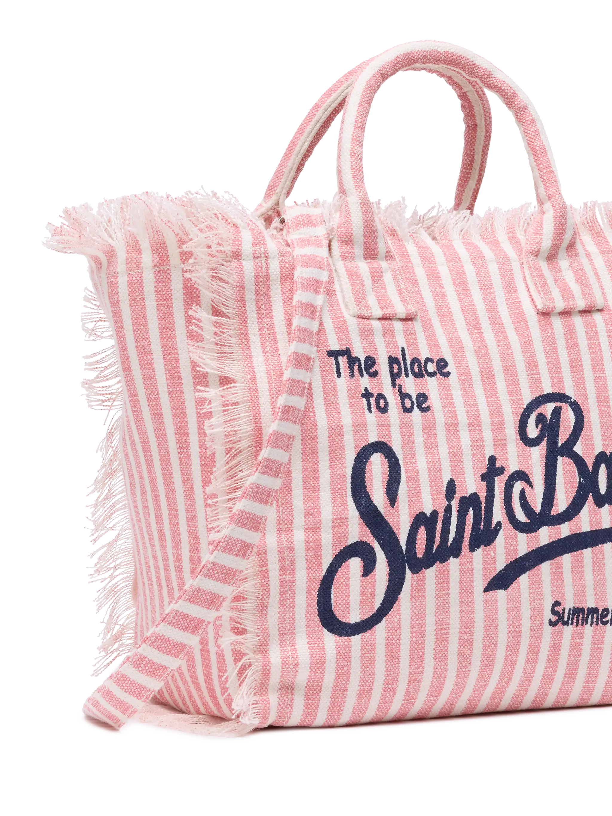 Sac Colette en lin à rayures imprimées
