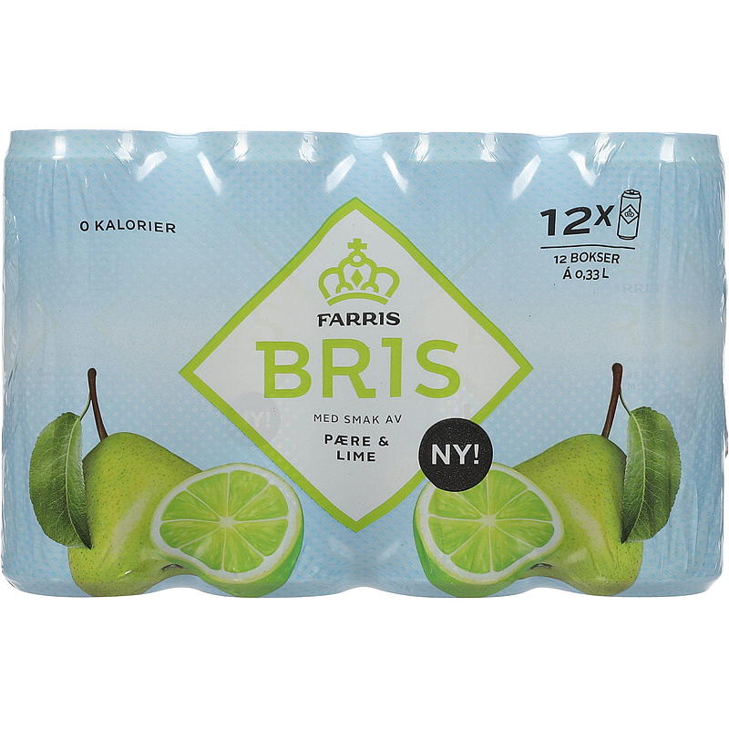 Farris Farris Bris 12-pak 0,33 l æske pære/lime