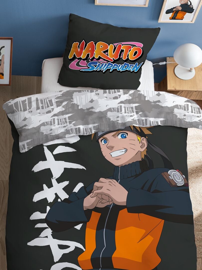 Naruto beddengoedset - eenpersoons - ORANJE