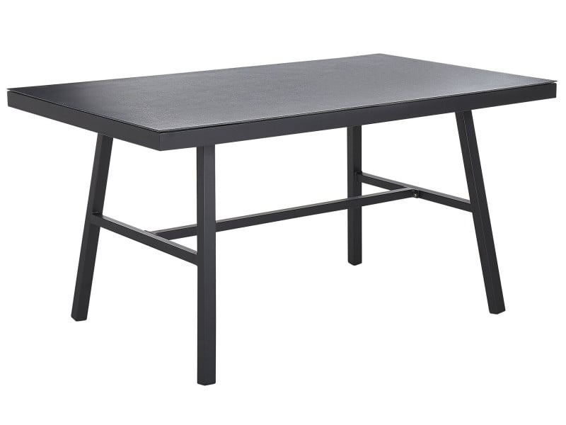 Stół ogrodowy 150x90 aluminium czarny