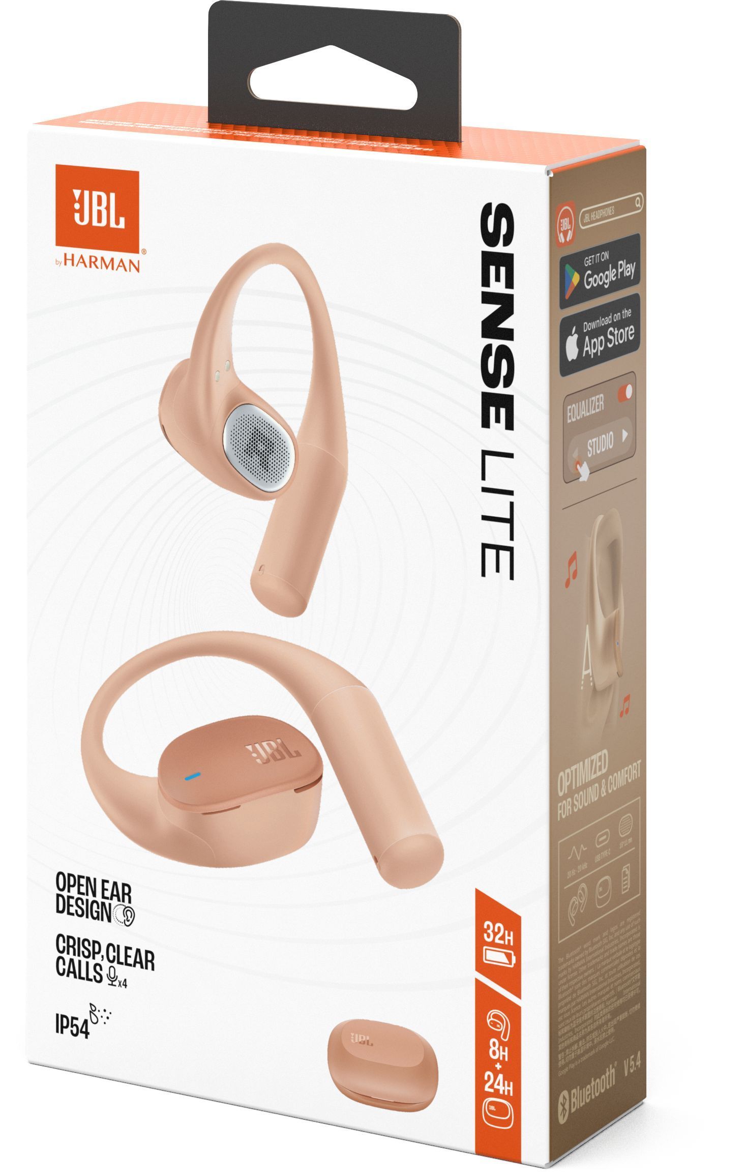 Fones de ouvido abertos - Sem fio - JBL - Sense Lite - Bege