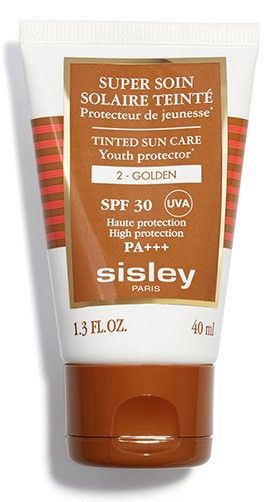 Super Soin Solaire Visage SPF 30 tonuotas kremas nuo saulės Veido apsauga