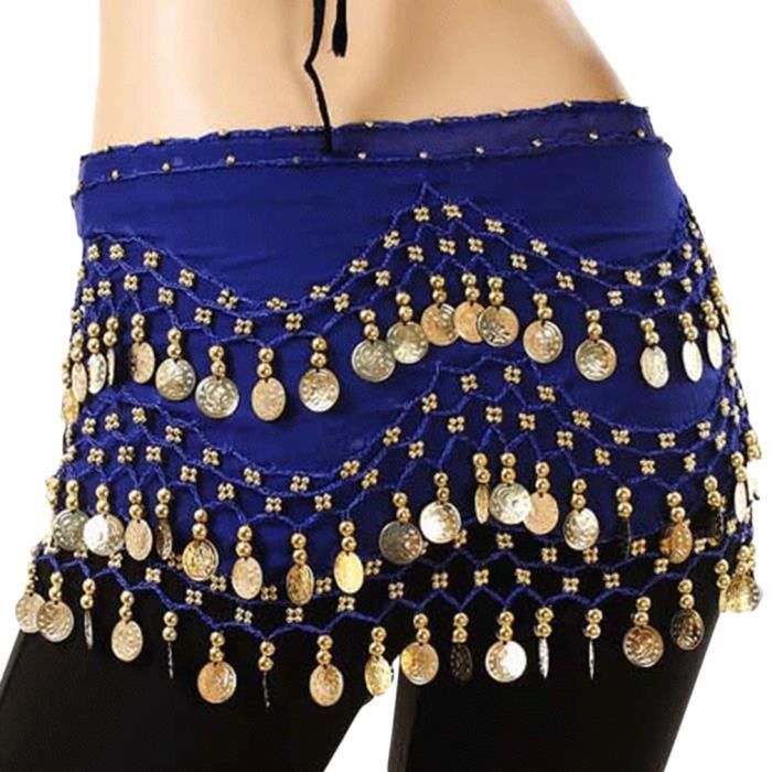 Damenrock, Gürtel, Tanzgürtel, Hüfttuch, Kostümaccessoire, Dunkelblau, Orientalisch