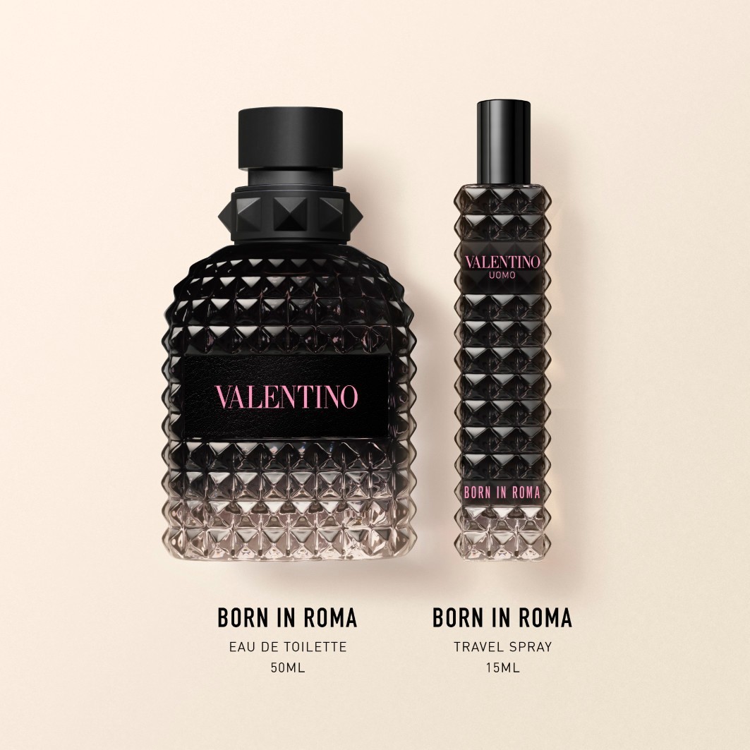 Valentino dišavni set Born In Roma Uomo toaletna voda 50 ml + potovalni sprej 15 ml - 1 kos
