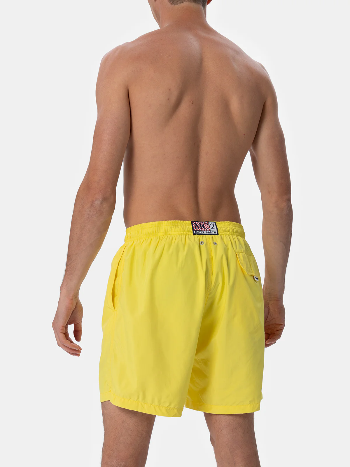 Costume da bagno da uomo in tessuto leggero giallo chiaro Lighting Pan