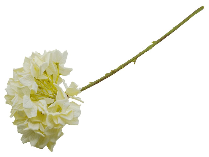 Sztuczna gałązka hortensja 56 cm biała