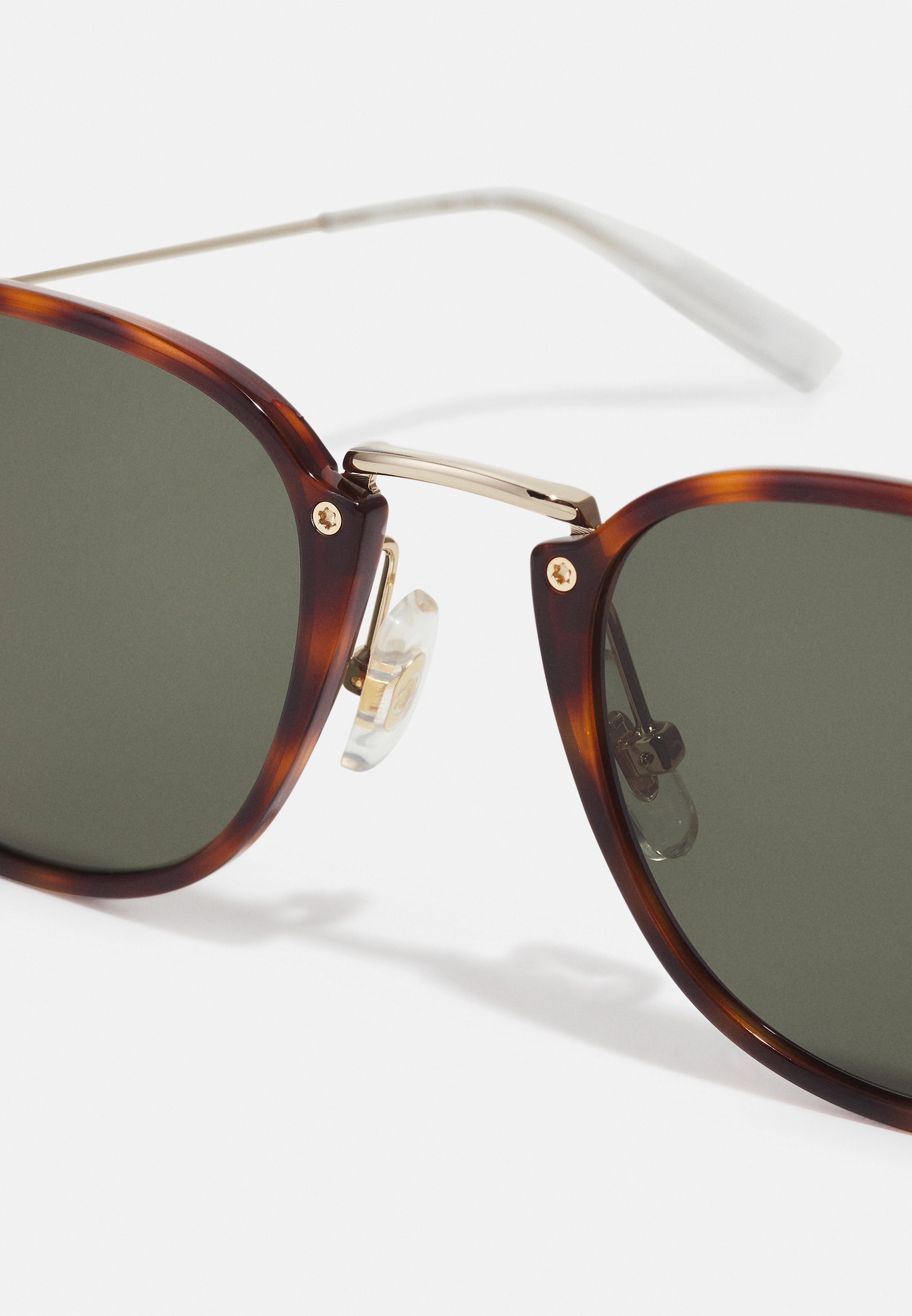 Mont Blanc UNISEX - Zonnebril - havana/goudkleurig/groen