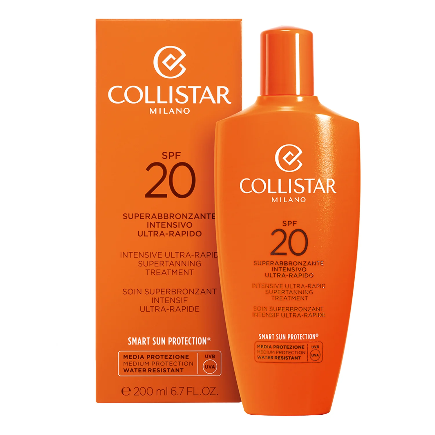 Abbronzatura Superabbronzante Intensivo Ultra-Rapido SPF20 - Crema solare corpo media prot.