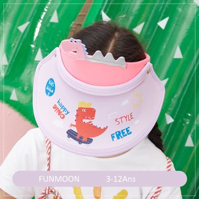 FUNMOON Καπέλα για Αγόρια, Ψηλόμεσα Καπέλα με Άδειο Μωρό και Χαριτωμένα Κουνελάκια Δεινόσαυρος με Κινούμενα Σχέδια, Σκίαστρο με Προστασία από UV Ακτινοβολίες - 347151