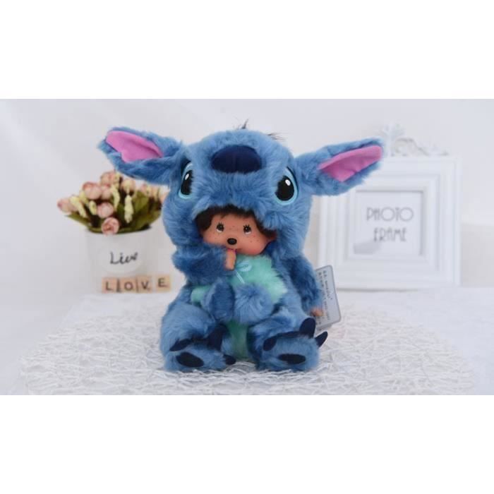 Peluche - KIKI - Monchhichi - Costume Stitch - 20 cm - Mixte - 3 ans et plus