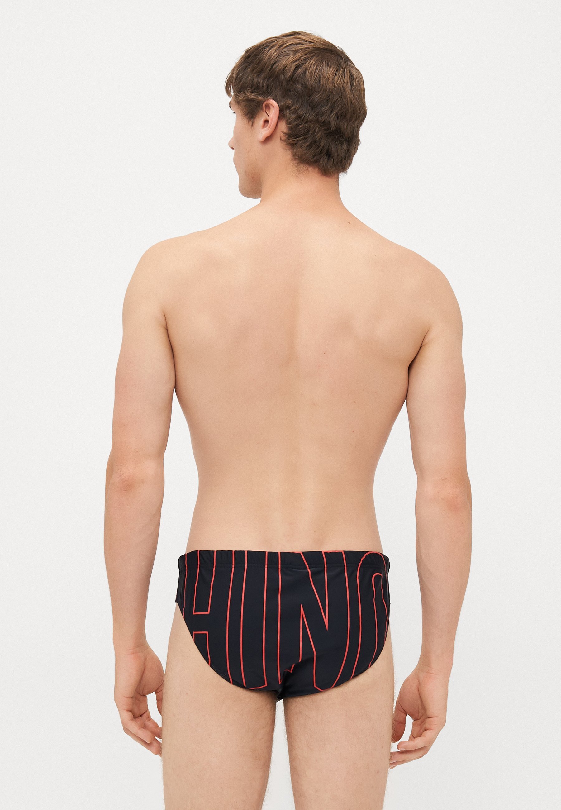 MOSCHINO SWIM RUBBER LOGO - Badehose - mehrfarbig schwarz
