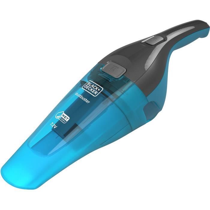 Aspiradora de mano inalámbrica BLACK+DECKER WDC215WA-QW Dustbuster Lithium de 7,2 V para uso en seco y húmedo - Azul