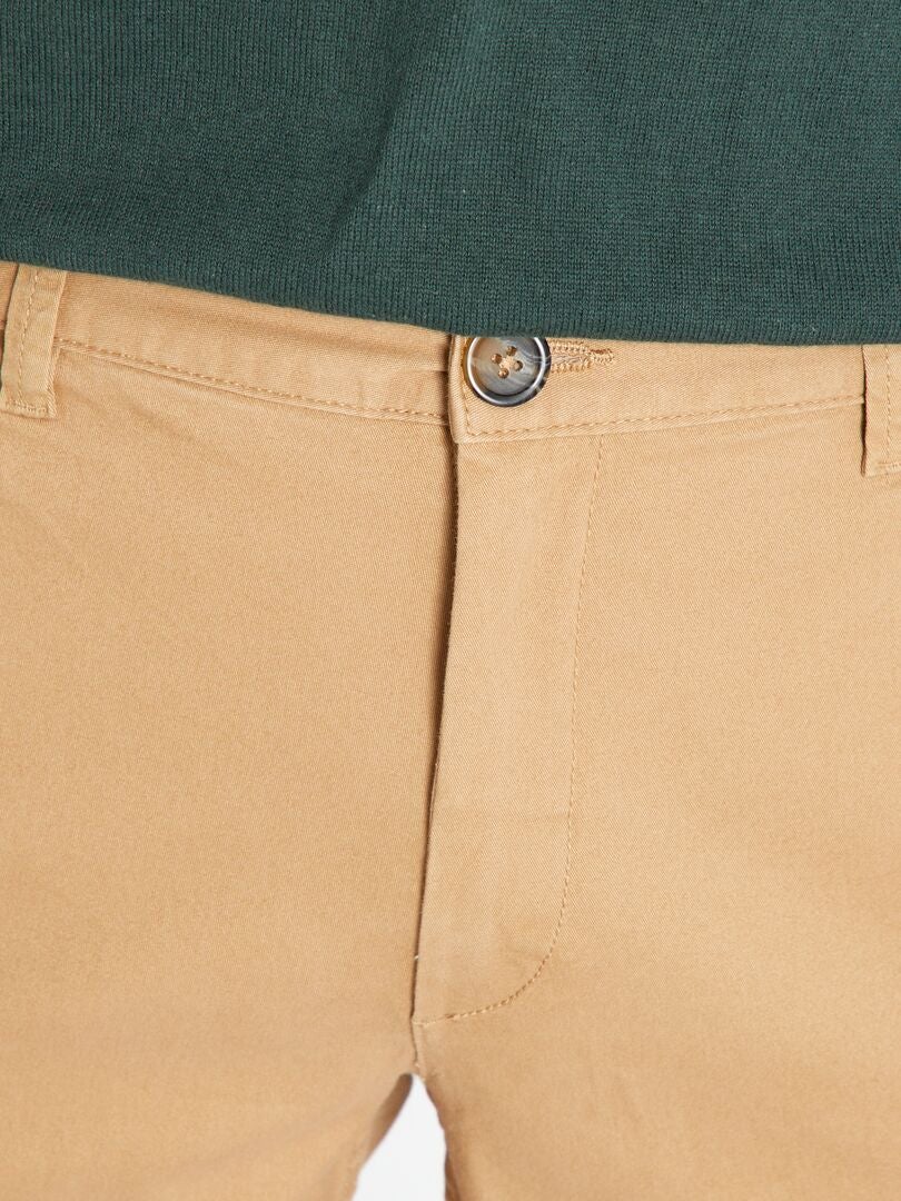 Calça chino skinny tamanho G34 - BEGE