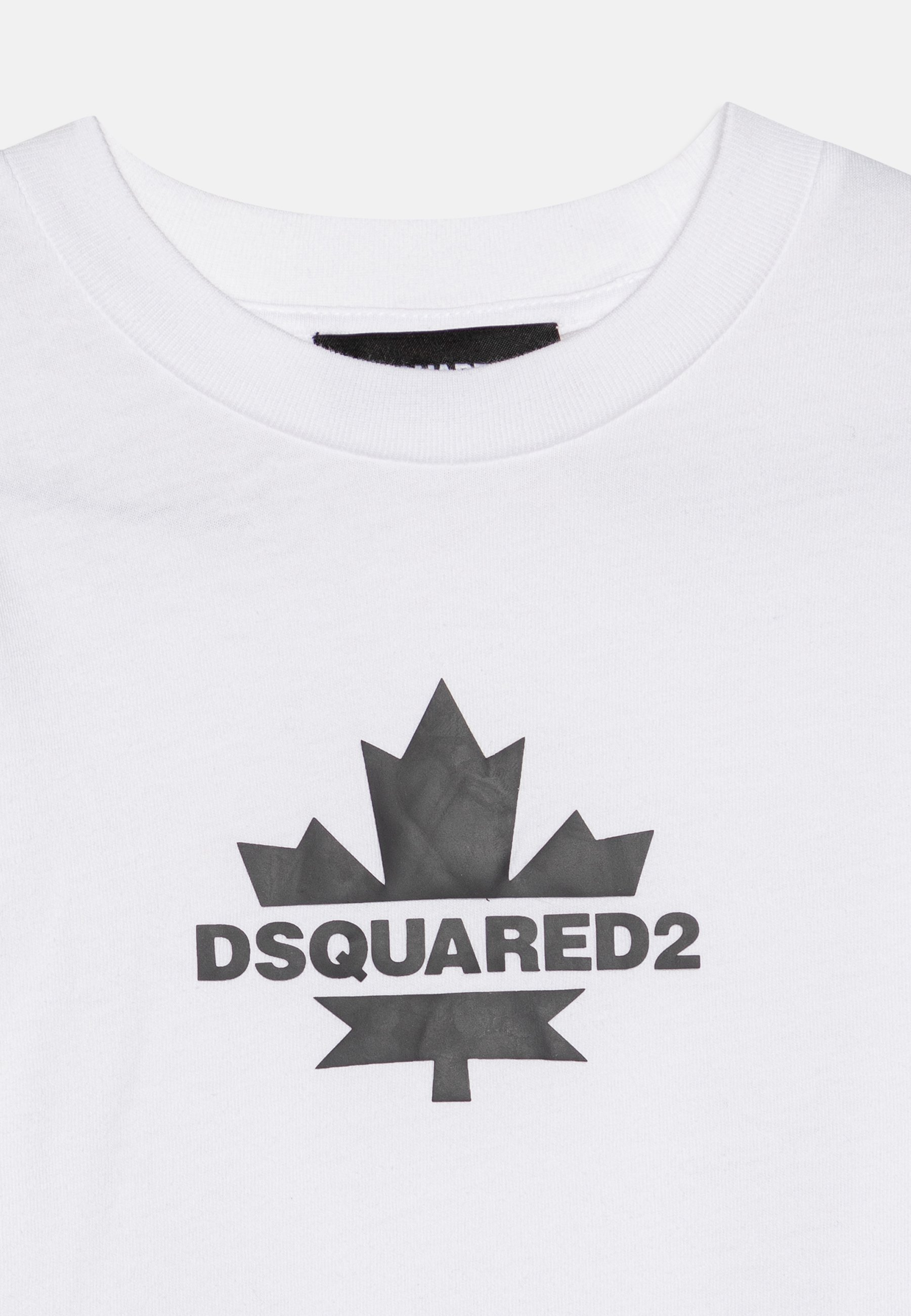 Dsquared2 SLOUCH FIT - T-shirt met print - wit