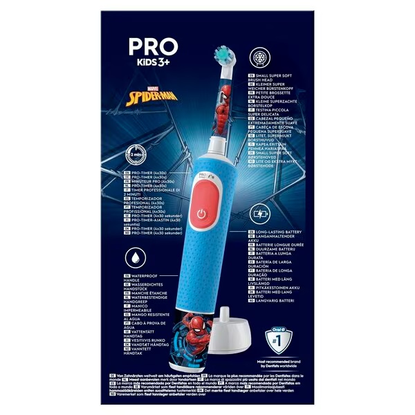 Oral-B Pro Kids електрична четкица за зубе Спајдермен