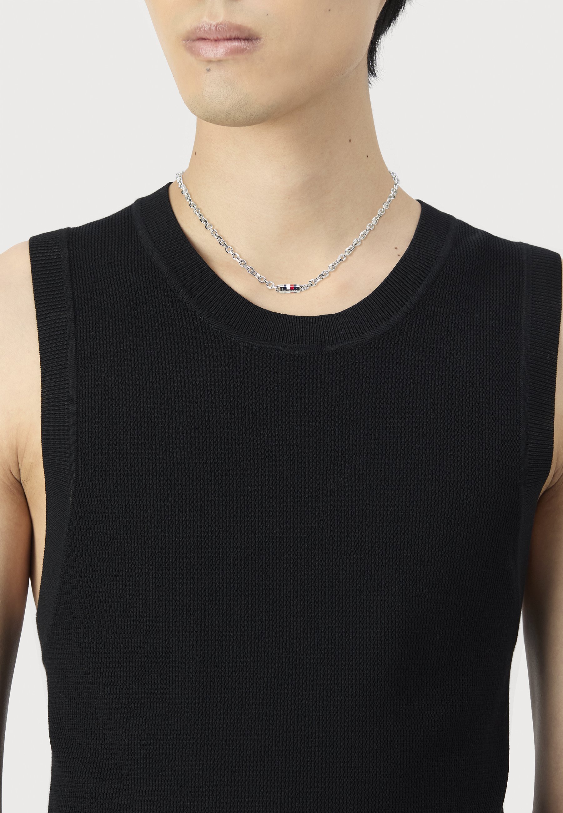 Tommy Hilfiger BRUCE CHAIN UNISEX - Halsketting - zilverkleurig
