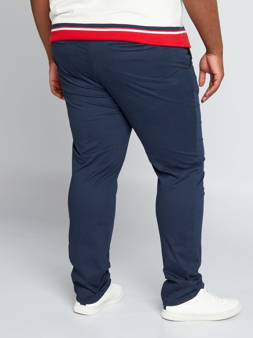 Slim fit chino broek maat L34 - blauw