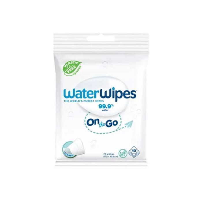 Lenços umedecidos WaterWipes On The Go, pacote com 10 unidades