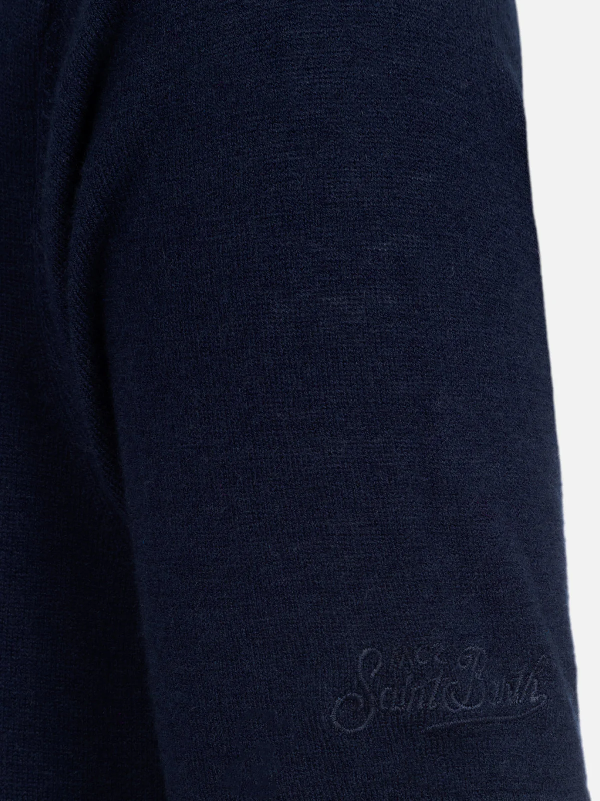 T-shirt homme Scott bleu marine en cachemire mélangé