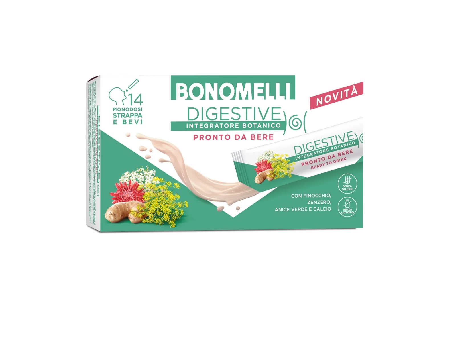 BONOMELLI Bonomelli Botanisch supplement voor de spijsvertering - 14 Spijsverteringsstokken
