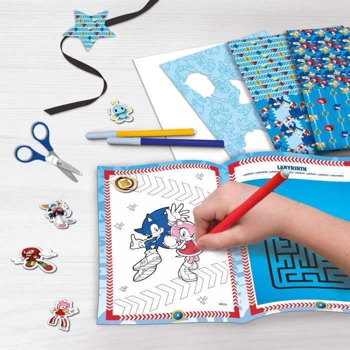 Kit creativo da scrivania - Attività creative - LISCIANIGIOCHI - Sonic - Età 5+
