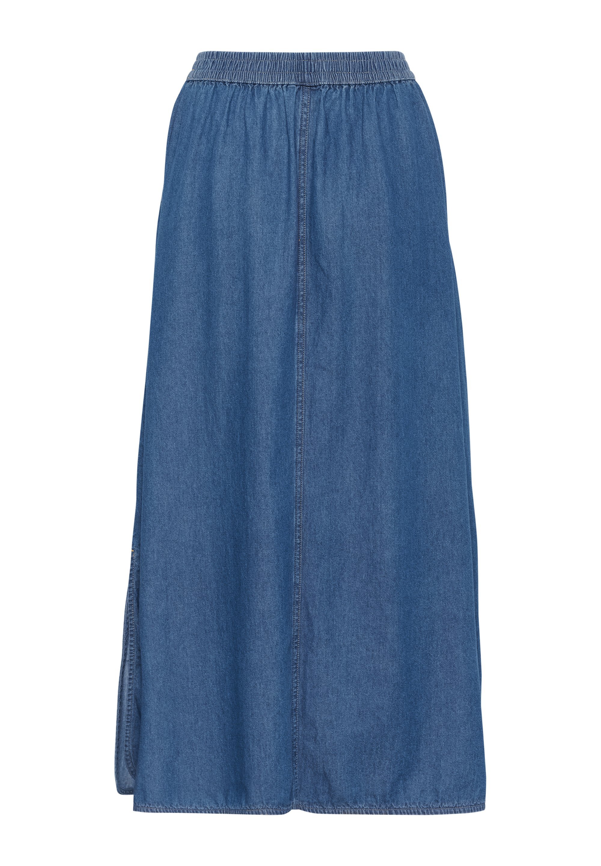 Kaffe LUISE - Maxirok - donkerblauwe chambray